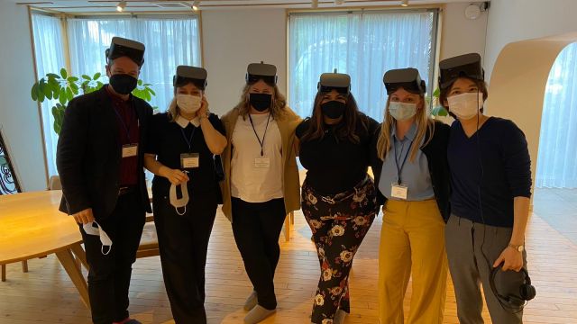 【Visitors from the U.S.A.】As a part of the US-Japan Exchange Program on Healthy and Resilient Aging, we introduced VR Dementia program and our nursing home for the elderly 